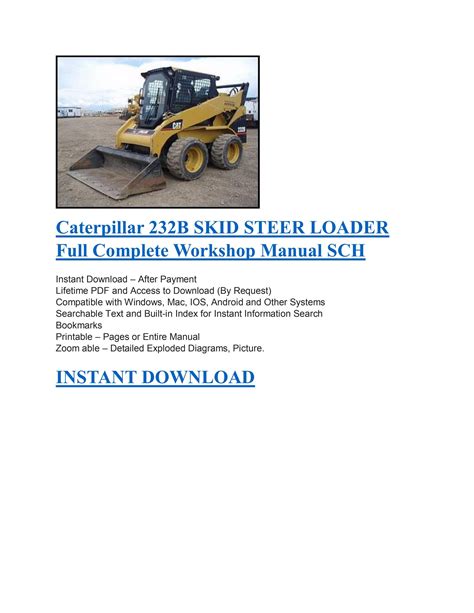 caterpillar 232b skid steer hp|cat 232b owners manual.